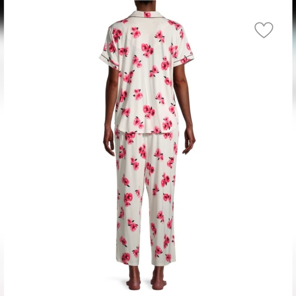 kate spade Other - Kate Spade 2-Piece Floral-Print Cropped Pajama Set Size Large